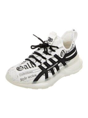 Men's Size 44 John Galliano Gazette Newsprint Runners